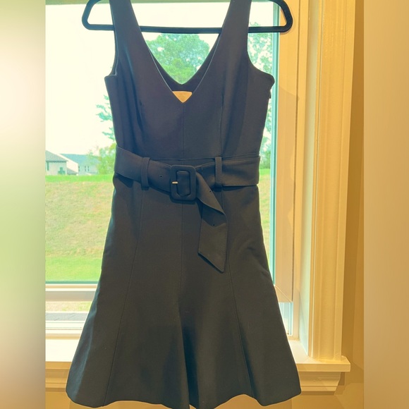 NWOT Cinq a Sept Revolve Jordan Belted Mini Dress in Black,size 2 - Picture 3 of 5